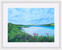 Load image into Gallery viewer, Padstow - Camel Estuary - Rock - High Quality Giclée print - Polzeath to Padstow  - Cornwall - Red Valerian - Coastal flowers