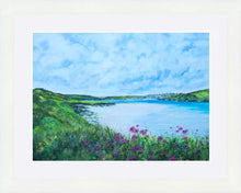 Load image into Gallery viewer, Padstow - Camel Estuary - Rock - High Quality Giclée print - Polzeath to Padstow  - Cornwall - Red Valerian - Coastal flowers
