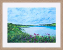 Load image into Gallery viewer, Padstow - Camel Estuary - Rock - High Quality Giclée print - Polzeath to Padstow  - Cornwall - Red Valerian - Coastal flowers