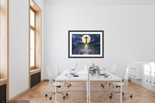 Load image into Gallery viewer, Illuminated by the Cross - Easter - Christian - Cross - lupins- purple - Crucifixion (Copy)