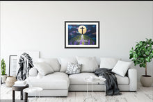 Load image into Gallery viewer, Illuminated by the Cross - Easter - Christian - Cross - lupins- purple - Crucifixion (Copy)