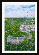 Load image into Gallery viewer, Giclée Print,Clifton Suspension Bridge, Bristol, Bridge, Brunel Suspension Bridge, Original Art, Balloons