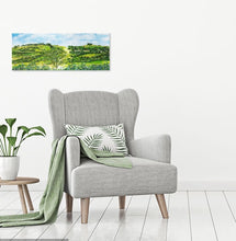 Load image into Gallery viewer, Kelston Roundhill,  Freezing Hill, Lansdown, The Caterpillar, Bath, Bristol, Original Acrylic Painting on  Deep Block Canvas 36" x 14"