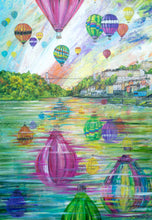 Load image into Gallery viewer, Balloon Abstract - Original Painting - Clifton Suspension Bridge - Hot air Balloons