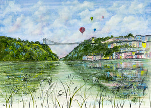 Bristol Suspension Bridge - Clifton Suspension Bridge - High Quality Giclée Prints - Brunel - Bristol