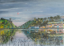 Load image into Gallery viewer, Clifton Suspension Bridge, Original Acrylic Painting on Deep Edged Canvas