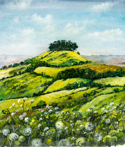 Original Watercolour Painting - Kelston Roundhill