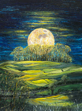 Load image into Gallery viewer, Moonlit Kelston Roundhill  - High Quality Giclée Prints- Moonlight - Bath - Moon