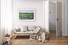 Load image into Gallery viewer, Ashton Court Bristol - Balloons ascending from Ashton Court  - Original Painting - Hot Air Balloons - Ashton Court Manor - Bristol Balloon festival