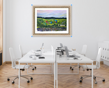 Load image into Gallery viewer, Ashton Court Bristol - Balloons ascending from Ashton Court  - Original Painting - Hot Air Balloons - Ashton Court Manor - Bristol Balloon festival