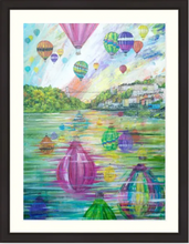 Load image into Gallery viewer, Balloon Abstract - Original Painting - Clifton Suspension Bridge - Hot air Balloons