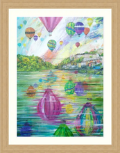 Load image into Gallery viewer, Balloon Abstract - Original Painting - Clifton Suspension Bridge - Hot air Balloons