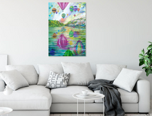 Load image into Gallery viewer, Balloon Abstract - Original Painting - Clifton Suspension Bridge - Hot air Balloons