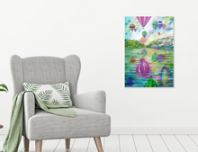 Load image into Gallery viewer, Balloon Abstract - Original Painting - Clifton Suspension Bridge - Hot air Balloons