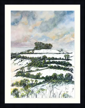 Load image into Gallery viewer, Original Painting, Kelston Roundhill,  Kelston Tump,  Winter, Snow, Bath