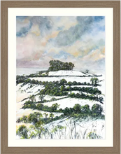 Load image into Gallery viewer, Original Painting, Kelston Roundhill,  Kelston Tump,  Winter, Snow, Bath