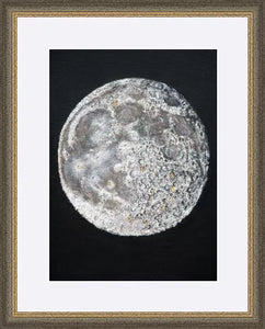 Moon , Near side of the Moon, Giclee Print