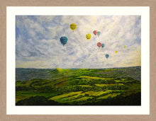 Load image into Gallery viewer, Glastonbury - Glastonbury Tor - Towards Glastonbury - Hot Air Balloons