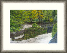 Load image into Gallery viewer, Keynsham Park Wier - Original Painting - High Quality Giclée Prints - Bristol - Keynsham