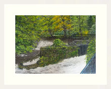 Load image into Gallery viewer, Keynsham Park Wier - Original Painting - High Quality Giclée Prints - Bristol - Keynsham