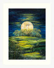 Load image into Gallery viewer, Moonlit Kelston Roundhill  - High Quality Giclée Prints- Moonlight - Bath - Moon