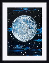 Load image into Gallery viewer, Blue Moon , Near side of the Moon, Giclee Print