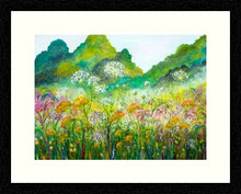 Load image into Gallery viewer, Original Painting -Golden Achillea-Sunflower Meadow-Hot Garden Border-Hedge Parsley-Yellow-Orange-Fiery