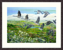 Load image into Gallery viewer, Canada Geese - Flying - High Quality Giclée Prints
