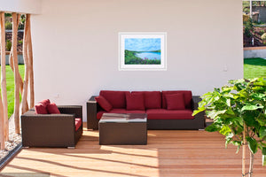 Padstow - Camel Estuary - Rock - High Quality Giclée print - Polzeath to Padstow  - Cornwall - Red Valerian - Coastal flowers