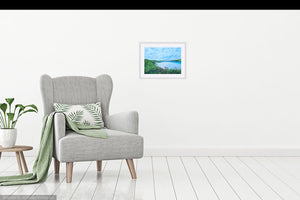Padstow - Camel Estuary - Rock - High Quality Giclée print - Polzeath to Padstow  - Cornwall - Red Valerian - Coastal flowers