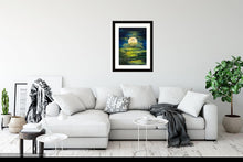 Load image into Gallery viewer, Moonlit Kelston Roundhill  - High Quality Giclée Prints- Moonlight - Bath - Moon