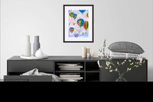 Load image into Gallery viewer, Balloon Party  - High Quality Giclée Prints - Hot air Balloons  - Balloons