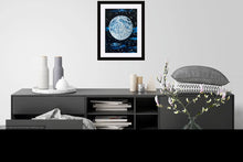 Load image into Gallery viewer, Blue Moon , Near side of the Moon, Giclee Print