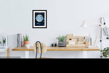 Load image into Gallery viewer, Blue Moon , Near side of the Moon, Giclee Print