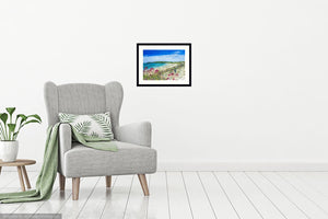 Constantine Bay - High Quality Giclée print - Padstow Beach - - Cornwall - Red Valerian - Coastal flowers (Copy)