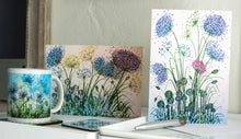 Load image into Gallery viewer, A5 Quality Greetings Cards-Original Paintings - Kelston Roundhill-Agapanthus and Alliums-Bumble Bees-Monarch Butterflies-Seedheads