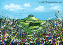 Load image into Gallery viewer, Original Painting, Kelston Roundhill, Balloons, Bath, Hedge Parsley , Kelston Tump, Flowers