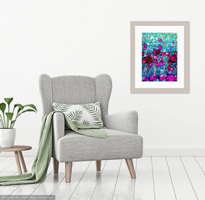 Magenta Flowers - High Quality Giclée Prints