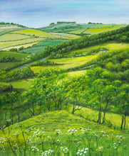 Load image into Gallery viewer, Solsbury Hill - Original Acrylic Painting and High Quality Giclée Prints -Freezing Hill - The Caterpillar- Bath - Lansdown