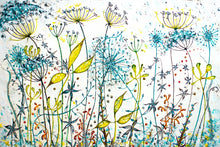 Load image into Gallery viewer, A5 Quality Greetings Cards-Original Paintings - Kelston Roundhill-Agapanthus and Alliums-Bumble Bees-Monarch Butterflies-Seedheads