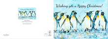 Load image into Gallery viewer, Christmas Cards, Quality Christmas Cards, Penguins, Merry Christmas, Kelston Roundhill, Original Art