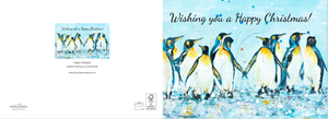 Christmas Cards, Quality Christmas Cards, Penguins, Merry Christmas, Kelston Roundhill, Original Art