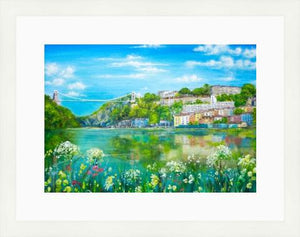 Bristol Suspension Bridge Colourful - Clifton Suspension Bridge - High Quality Giclée Prints - Brunel - Bristol