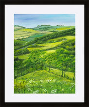 Load image into Gallery viewer, Solsbury Hill - Original Acrylic Painting and High Quality Giclée Prints -Freezing Hill - The Caterpillar- Bath - Lansdown