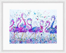 Load image into Gallery viewer, Flamingos - High Quality Giclée Prints