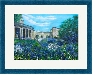 Pulteney Bridge, City of Bath, Agapanthus, Pulteney Wier, Parade Gardens, Giclee Prints