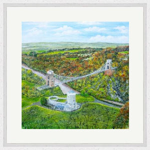 Original Painting, Clifton Suspension Bridge, Bristol Observatory, Observatory, Bridge, Brunel Suspension Bridge, Original Art