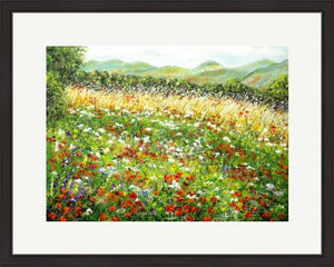 Poppy Fields - Original Acrylic Painting and High Quality Giclée Prints