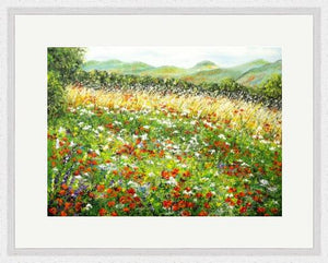 Poppy Fields - Original Acrylic Painting and High Quality Giclée Prints