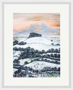 Kelston Roundhill Winter - High Quality Giclée Prints